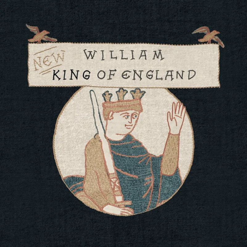 William crowned as the new King of England, animated still from The Bayeux Tapestry by Hocus Pocus Studio for the British Museum