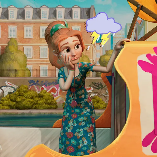 Character still from Frankie Volts, original animated children's series by Hocus Pocus Studio Character still from Frankie Volts, original animated children's series by Hocus Pocus Studio